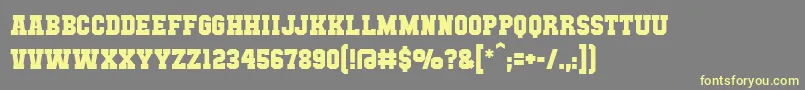 Mutantacademybb Font – Yellow Fonts on Gray Background