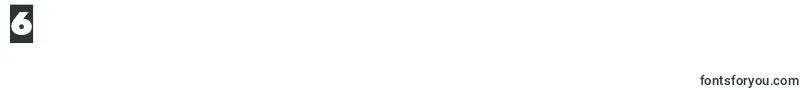 フォントFuturisxcameoc – フォント数字6