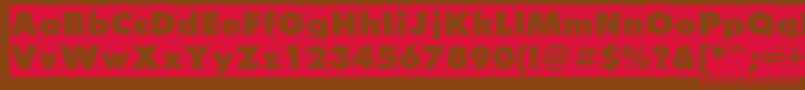 Futurisxcameoc Font – Red Fonts on Brown Background