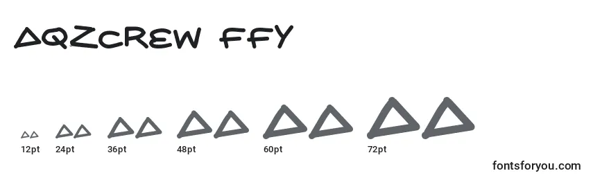 Aqzcrew ffy Font Sizes