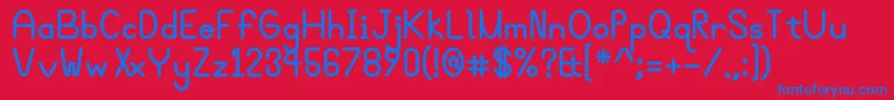 Bgrovealtb Font – Blue Fonts on Red Background