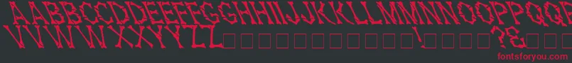 fuente Headhunterleftifiedfordeathmedium – Fuentes Rojas Sobre Fondo Negro