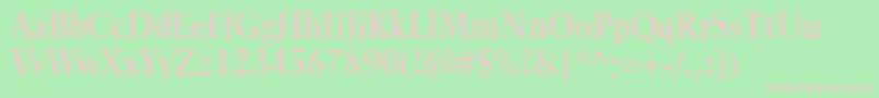 TrumpetliteBold Font – Pink Fonts on Green Background