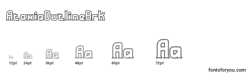 AtaxiaOutlineBrk Font Sizes