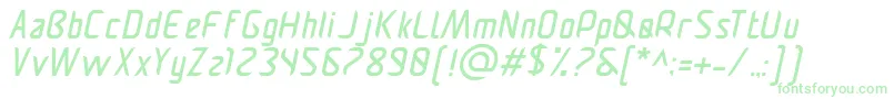 Pamekasanri Font – Green Fonts on White Background