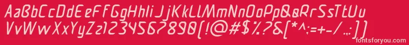 Pamekasanri Font – Pink Fonts on Red Background