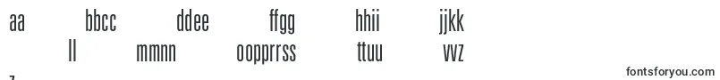 Partnerlightultracondensed-Schriftart – lettische Schriften