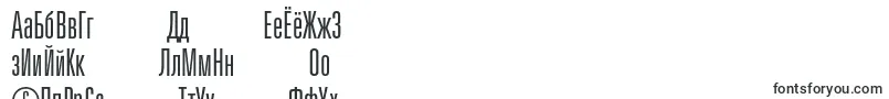 フォントPartnerlightultracondensed – バシキール文字