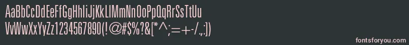 フォントPartnerlightultracondensed – 黒い背景にピンクのフォント