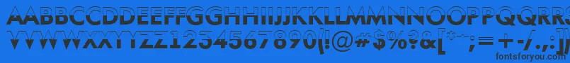 AFuturaortotitulbwBold Font – Black Fonts on Blue Background