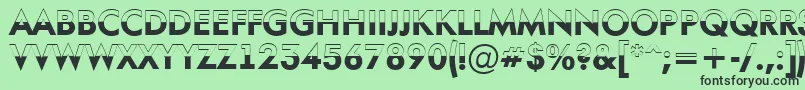 AFuturaortotitulbwBold Font – Black Fonts on Green Background