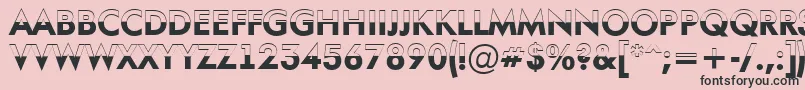AFuturaortotitulbwBold Font – Black Fonts on Pink Background