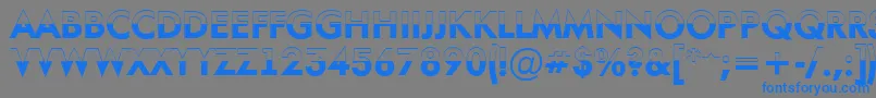 AFuturaortotitulbwBold Font – Blue Fonts on Gray Background