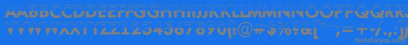 AFuturaortotitulbwBold Font – Gray Fonts on Blue Background