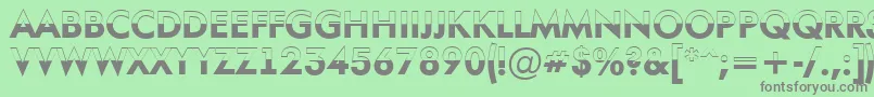 AFuturaortotitulbwBold Font – Gray Fonts on Green Background