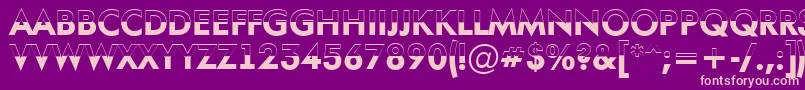 AFuturaortotitulbwBold Font – Pink Fonts on Purple Background