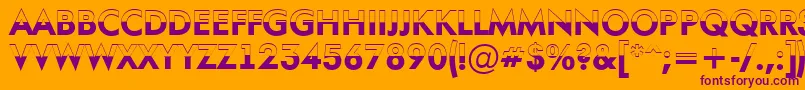 More about AFuturaortotitulbwBold Font AFuturaortotitulbwBold Font – Purple Fonts on Orange Background