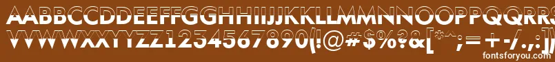 AFuturaortotitulbwBold Font – White Fonts on Brown Background