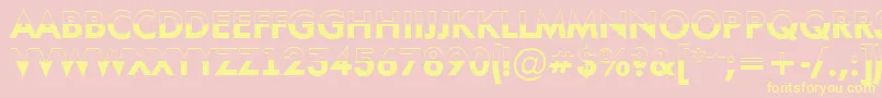 AFuturaortotitulbwBold Font – Yellow Fonts on Pink Background