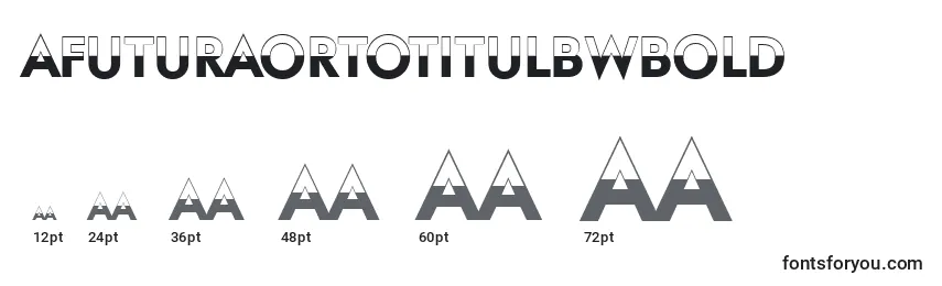 Размеры шрифта AFuturaortotitulbwBold