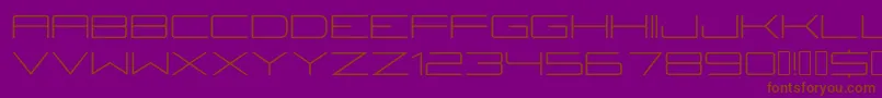 Fireyegf3Lite Font – Brown Fonts on Purple Background