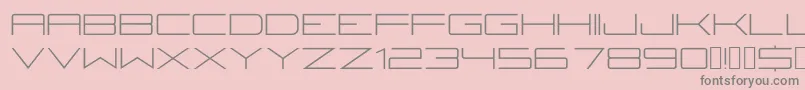 Fonte Fireyegf3Lite – fontes cinzas em um fundo rosa