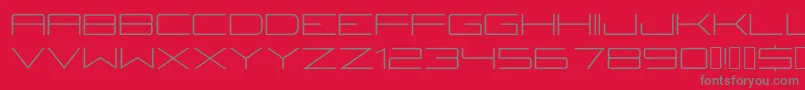 Fireyegf3Lite Font – Gray Fonts on Red Background