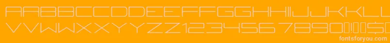 Police Fireyegf3Lite – polices roses sur fond orange