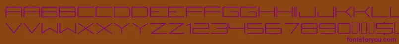 Fireyegf3Lite Font – Purple Fonts on Brown Background