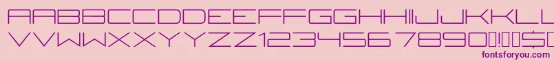 Fireyegf3Lite-Schriftart – Violette Schriften auf rosa Hintergrund
