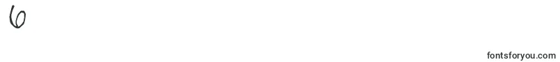 SummerHandwriting-Schriftart – Schriften für die Ziffer 6