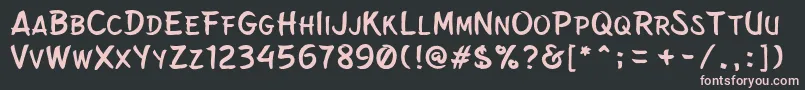 BelepotanNormal Font – Pink Fonts on Black Background