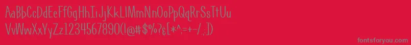 フォントGeektastic – 赤い背景に灰色の文字