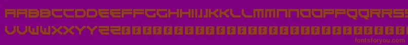 Goteki45 Font – Brown Fonts on Purple Background