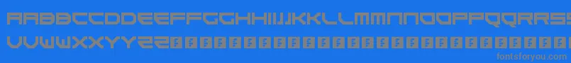 Goteki45 Font – Gray Fonts on Blue Background