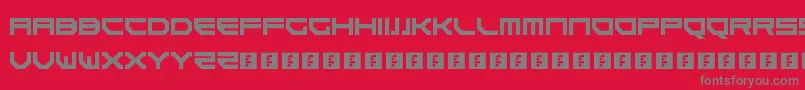 Goteki45 Font – Gray Fonts on Red Background