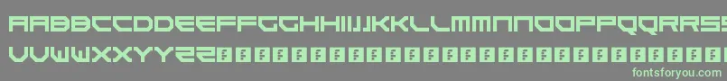 Czcionka Goteki45 – zielone czcionki na szarym tle