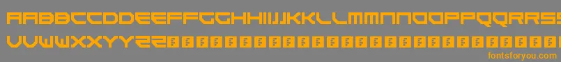 Czcionka Goteki45 – pomarańczowe czcionki na szarym tle