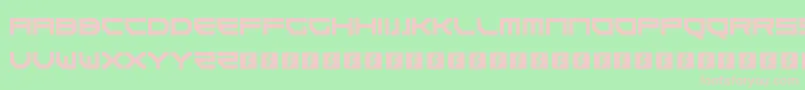 Fonte Goteki45 – fontes rosa em um fundo verde