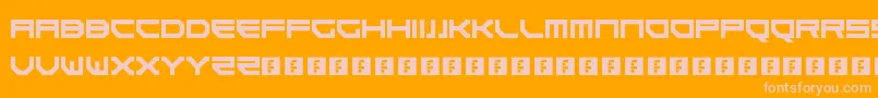 Шрифт Goteki45 – розовые шрифты на оранжевом фоне