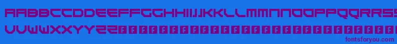 Goteki45 Font – Purple Fonts on Blue Background