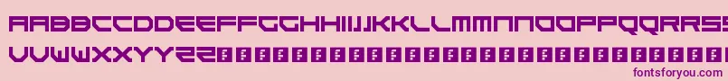 Goteki45 Font – Purple Fonts on Pink Background