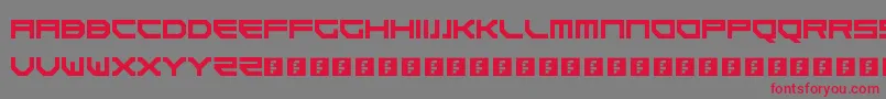 Goteki45 Font – Red Fonts on Gray Background