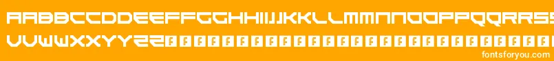 フォントGoteki45 – オレンジの背景に白い文字