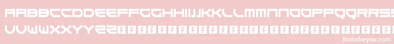 Goteki45-Schriftart – Weiße Schriften auf rosa Hintergrund
