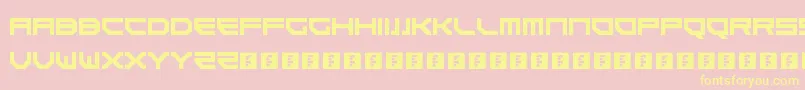Czcionka Goteki45 – żółte czcionki na różowym tle