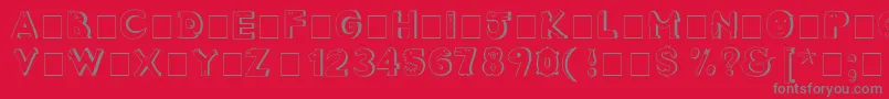 Więcej informacji o czcionce CrazyCreaturesNormal Czcionka CrazyCreaturesNormal – szare czcionki na czerwonym tle