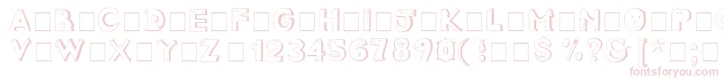 CrazyCreaturesNormal Font – Pink Fonts on White Background