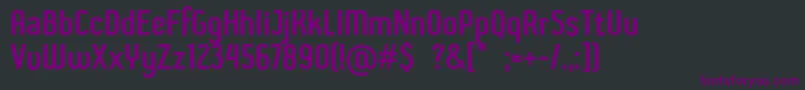 フォントShiftTypeBasic – 黒い背景に紫のフォント
