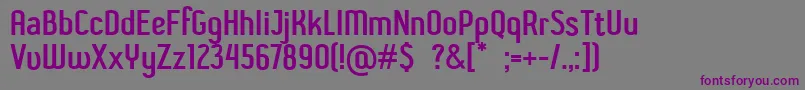 ShiftTypeBasic Font – Purple Fonts on Gray Background